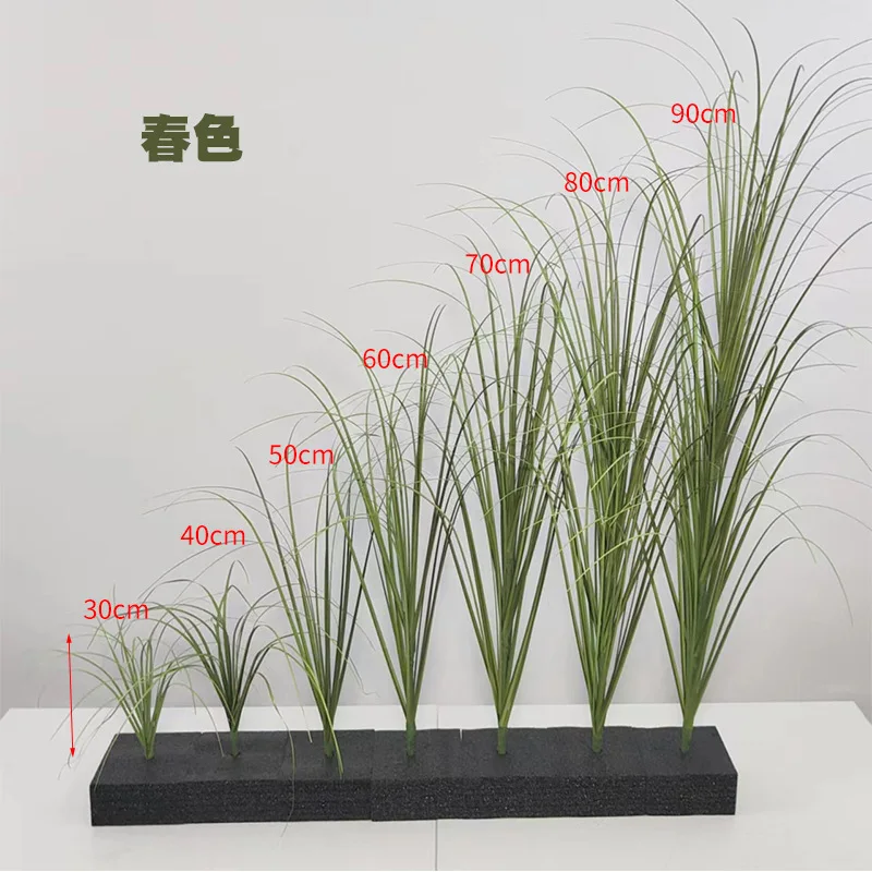 

Aesthetic Simulation Reed Grass Onions Cattail Grass Pile Chopping Bush Decoration Fake Grass Landscaping Home Decor Fake Plants