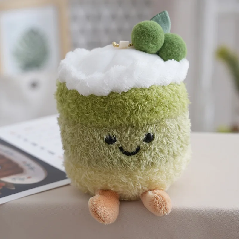 Kawaii Gradiënt Cherry Cake Pluche Sleutelhanger Schattige Pop Speelgoed Cadeau Voor Verjaardag Kerst Anime Juguetes Para Niños Novedosos Geschenken