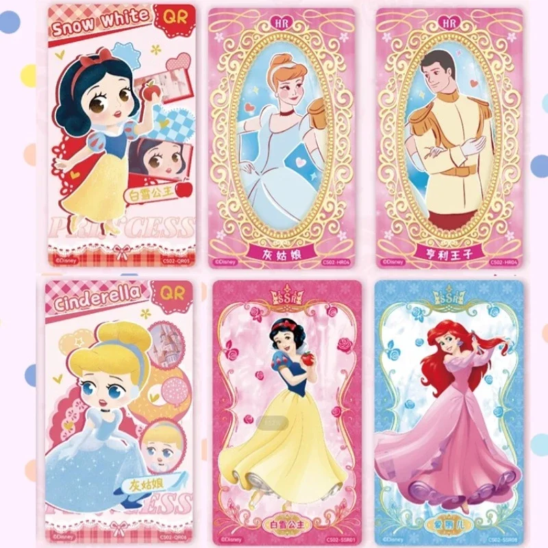 Card Fun Disney Disney Princess Card Cinderella Snow White Aurora Ariel Princess Animation Character Collection Card Toy Gifts