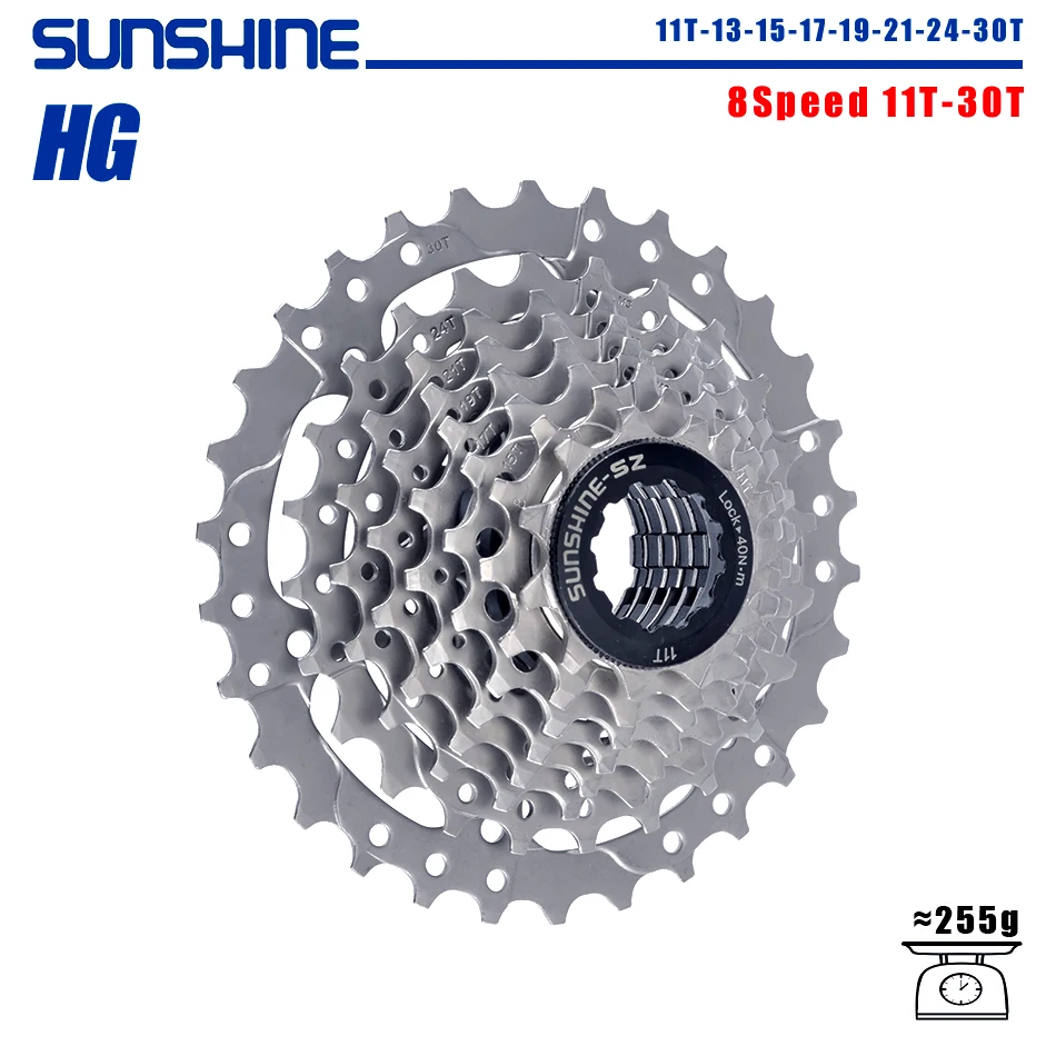 SUNSHINE Racefiets Cassette 8/9/10/11/12 Speed 23/25/28/32/34/36T k7 Cassette 8V 9V 10V 11V 12V voor SHIMANO HG