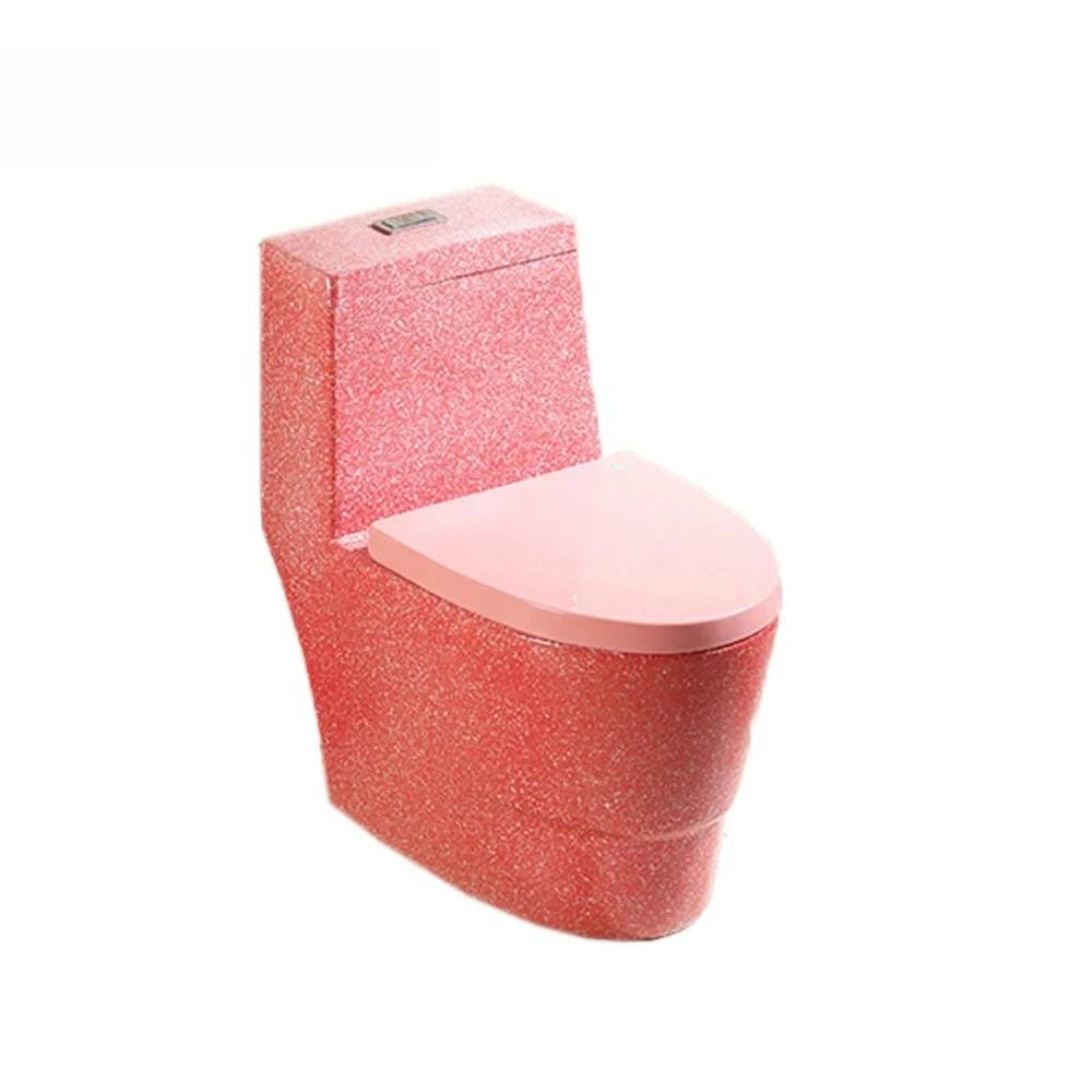 Multicolor one piece ceramic wc yellow black pink color bathroom toilet One Piece Closestool  wc