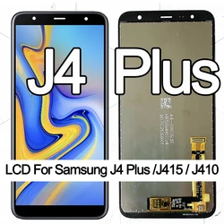 Pantalla LCD de 6,0 pulgadas para Samsung Galaxy J4 + 2018, J4 Plus, J415, J415F, J410, piezas de repuesto de Sensor de pantalla táctil