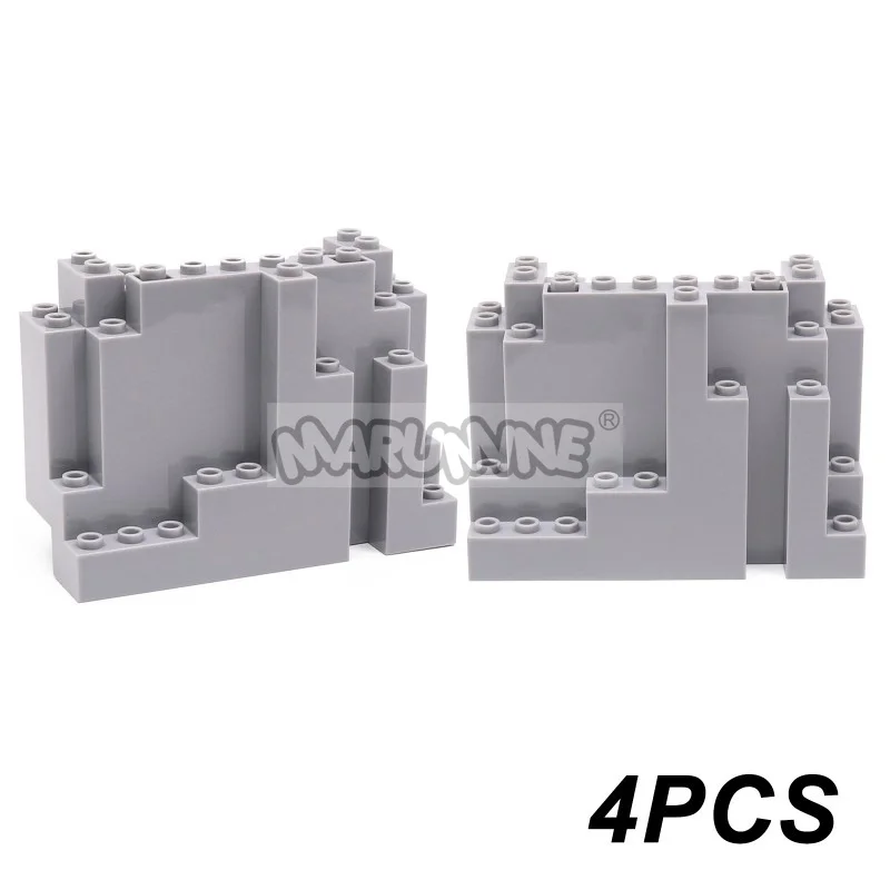 MARUMINE MOC Blöcke Bergsteinstein Dschungelgarten Bausteine DIY Teile Zubehör Kompatibel mit 6083 47847 6082 23996