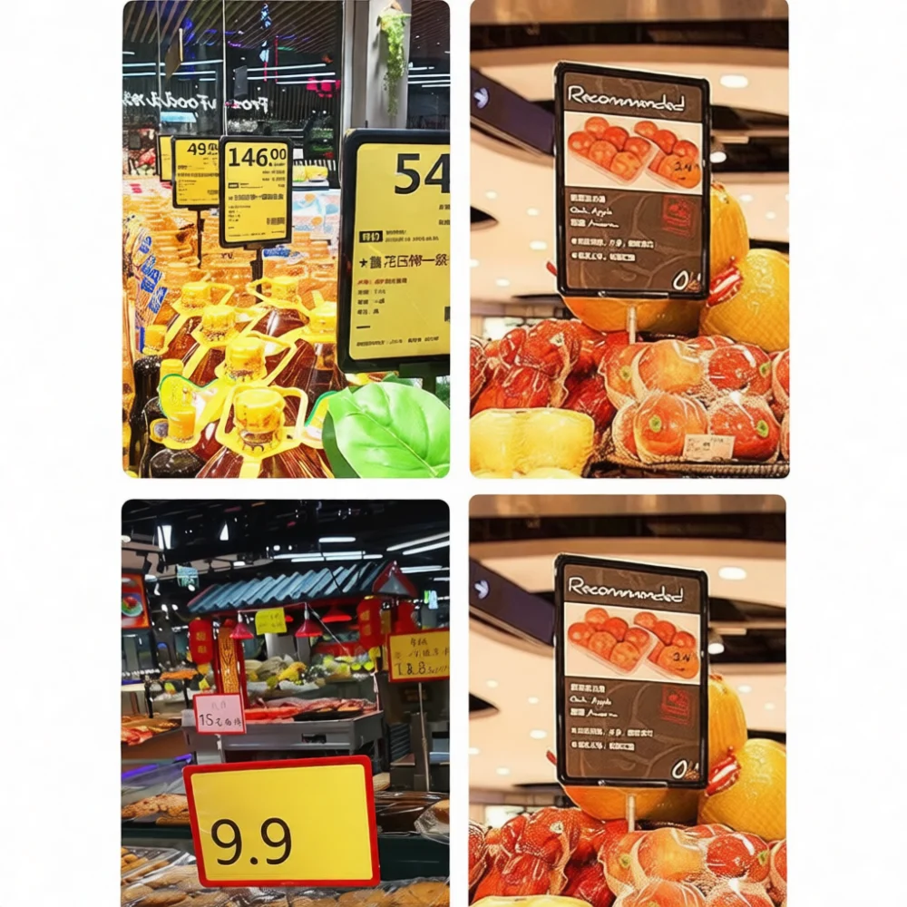 Display Rack For Retail Store Supermarket Promotional Sign Holder Adjustable Poster Frame Price Card Tag Stand Metal
