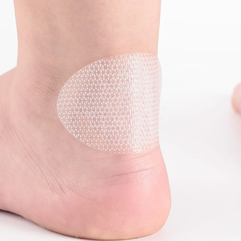 10 pçs/saco transparente pé calcanhar adesivos silicone gel impermeável orelha adesivos para banho natação tornozelo band-aid pé proteção