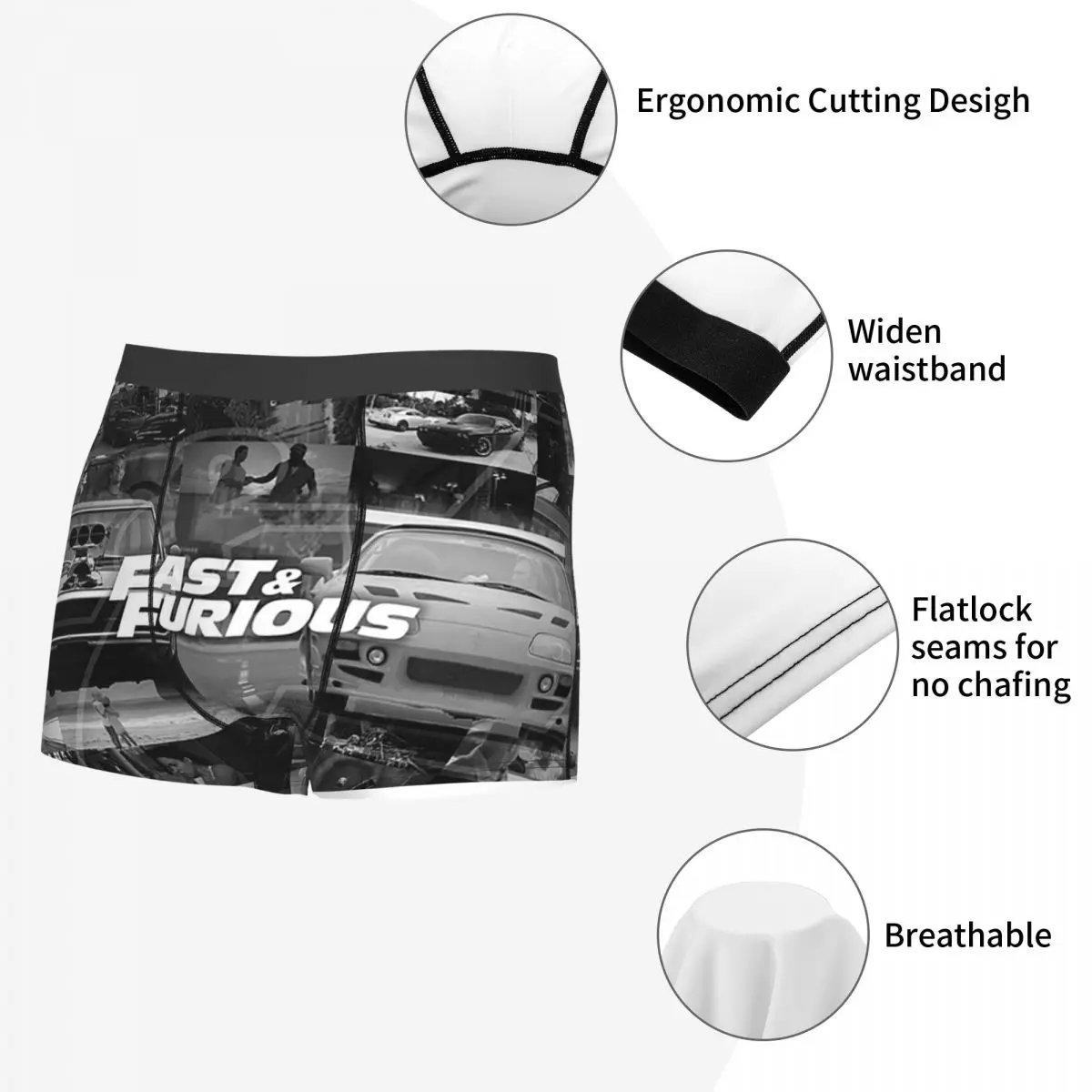 الملاكم السراويل السراويل سريعة وغاضبة هو تاريخ أسطورة سراويل الرجال تهوية الملابس الداخلية لهدايا رجل صديقها أوم