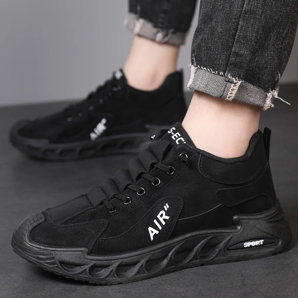 Men's sports shoes, fashionable outdoor workwear, safety shoes, simple and trendy, comfortable and casual sports shoes