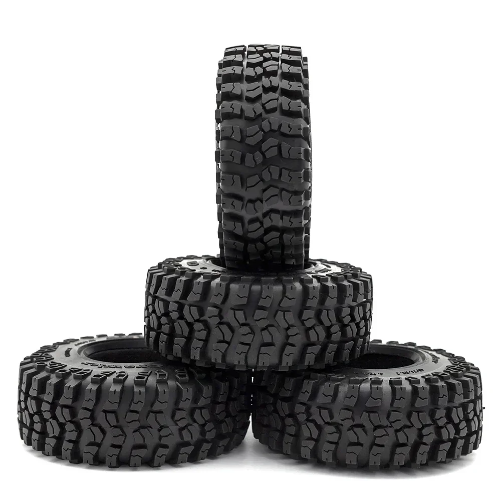 4 Stuks 125Mm 2.2Inch Rubber Wiel Banden Band Voor 1/10 Rc Crawler Auto Axiale Scx10 90046 Rr10 Wraith Trxs Trx4 TRX-6