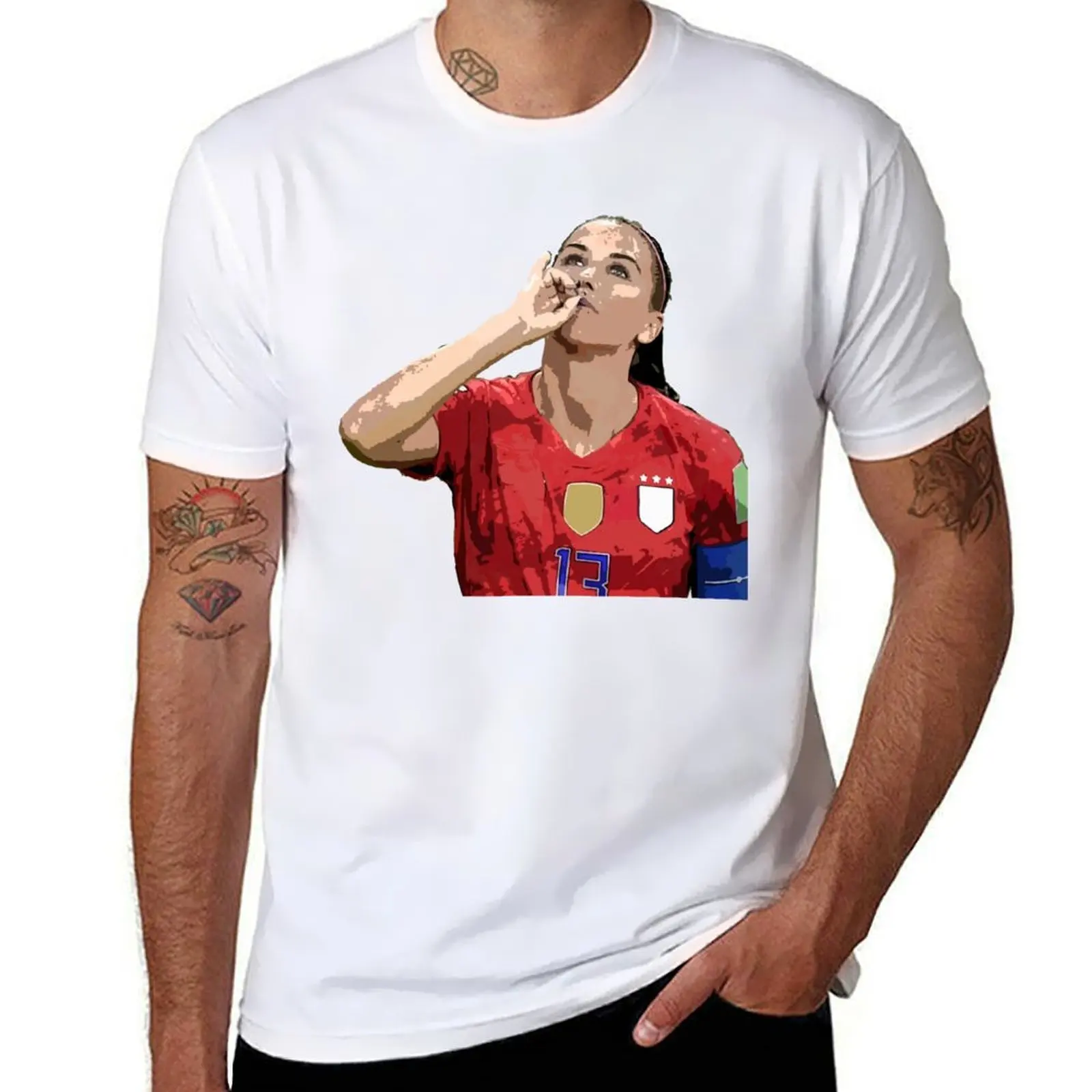 Alex Morgan T-Shirt men t shirt cotton 100% man tshirt man t shirt summer T-Shirt #1