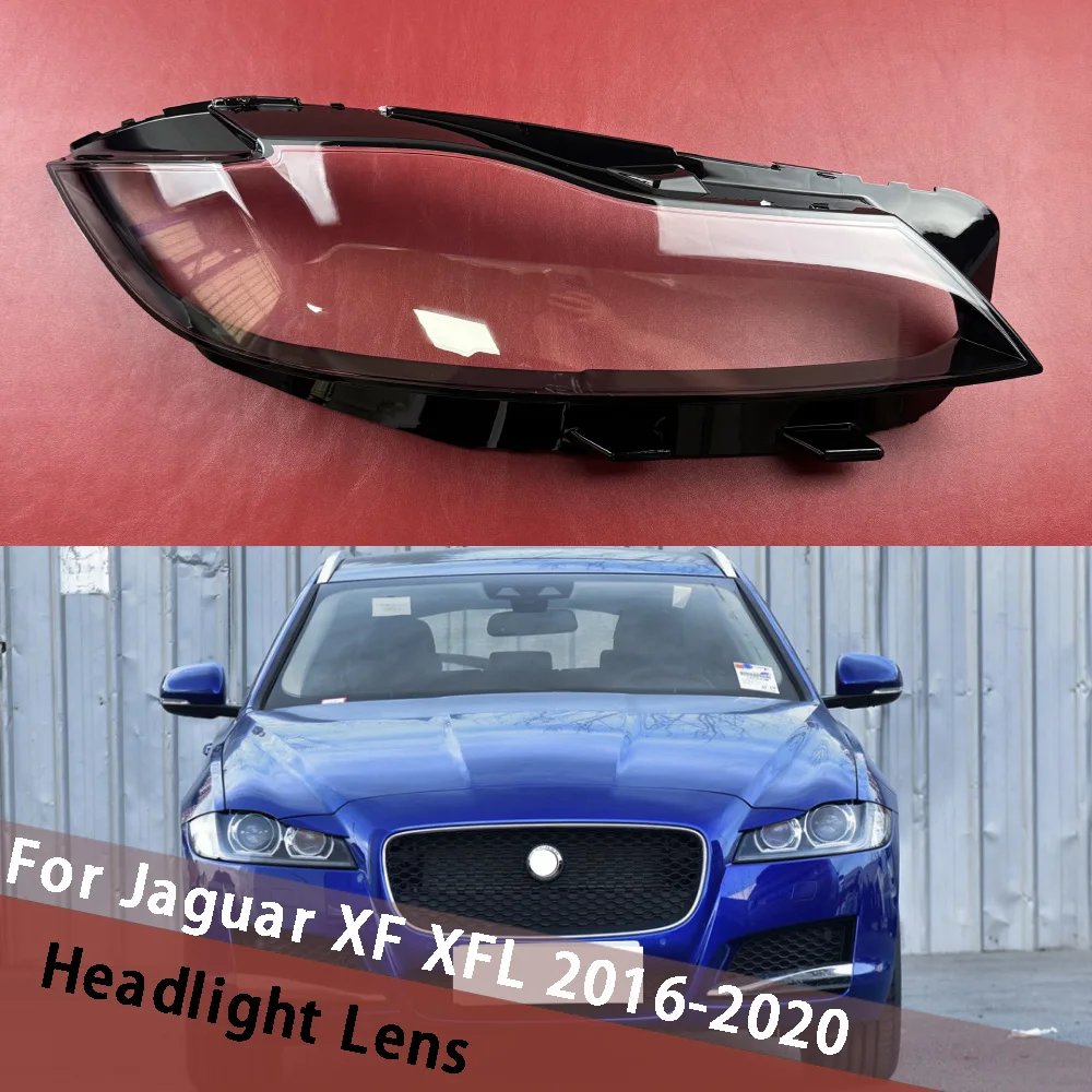 For Jaguar XF XFL 2016  2017 2018 2019 2020 Headlight Cover Clear Lens Headlamp Shell Replace Original Lampshade Plexiglass