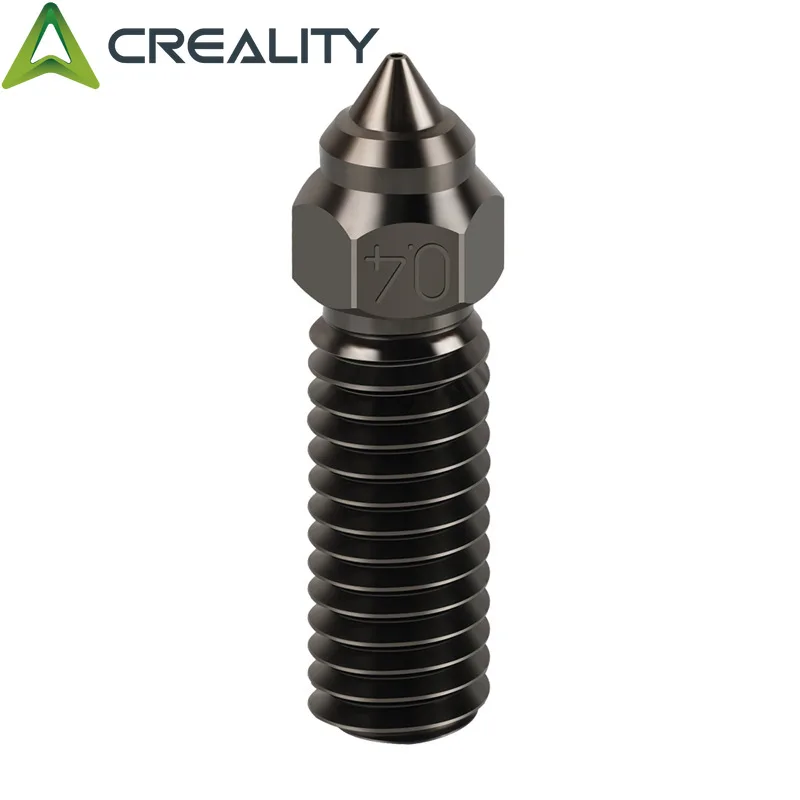 

Creality K1 Nozzle Kit Official 3D Printer Hardened Steel Nozzles 0.4mm High-Speed Printing and High Flow Extruder Nozzles