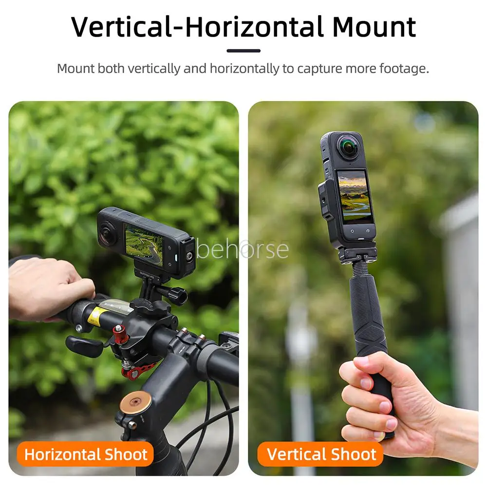 ل Insta360 X5/X4 المغناطيسي طوي محول تركيب L على شكل أفقي عمودي الإفراج السريع جبل ل Insta360 X5 الملحقات