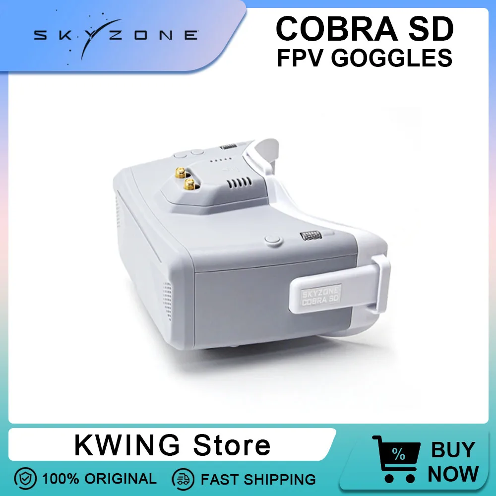 

SKYZONE COBRA SD FPV Goggles 4.3 inch LCD 800X480 Screen 5.8G 48CH Diversity Receiver Bulit in with Heat-Sink Fan for RC Drones