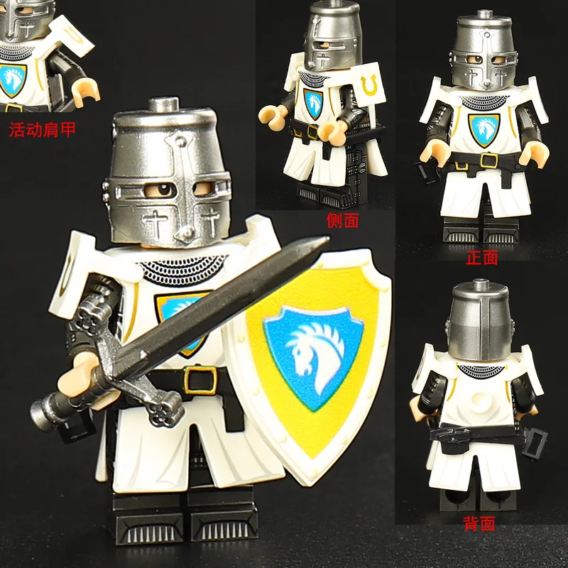 ST3631-3636 Middle Ages Fire Dragon Shadow Knight Assembled Building Blocks Toy Enthusiasts Collection view 2