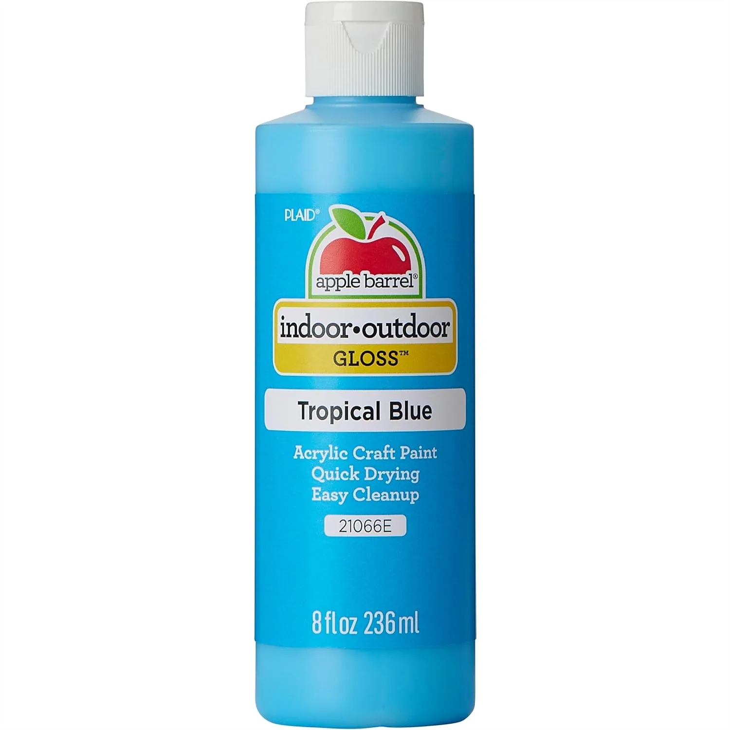 

Tropical Blue Acrylic Craft Paint with Gloss Finish, 8 fl oz for Indoor and Outdoor Projects