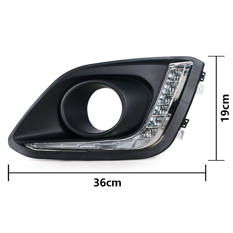 For Suzuki Swift 2014 2015 2016 Car LED White Front Bumper DRL Daytime Driving Running Lamp Fog Light Foglight Foglamp