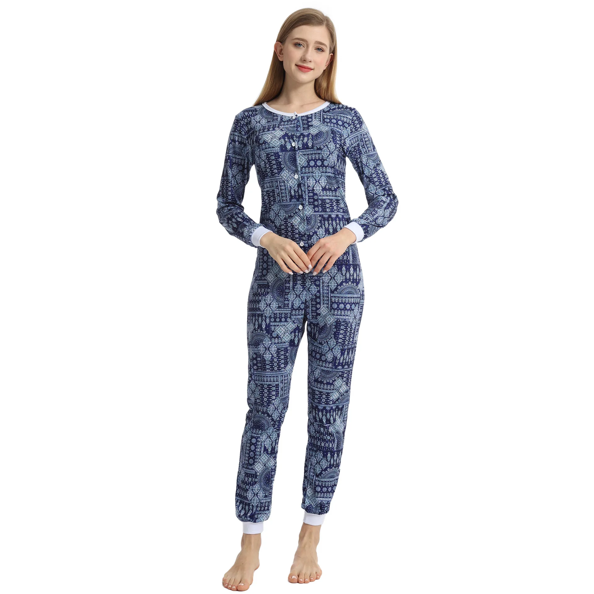 พิมพ์ผู้ใหญ่น่ารักการ์ตูนชุดบอดี้สูทสำหรับผู้หญิงนุ่มอบอุ่นสัตว์ชิ้นเดียวชุดนอนสวมใส่เสื้อผ้าเด็กผู้หญิง