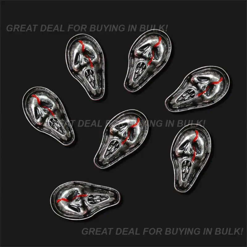 간단한 매니큐어 편안한 해골 안전 섬세한 할로윈 건강 및 미용 실용적인 합금 쥬얼리, 유령 머리 유령 금속