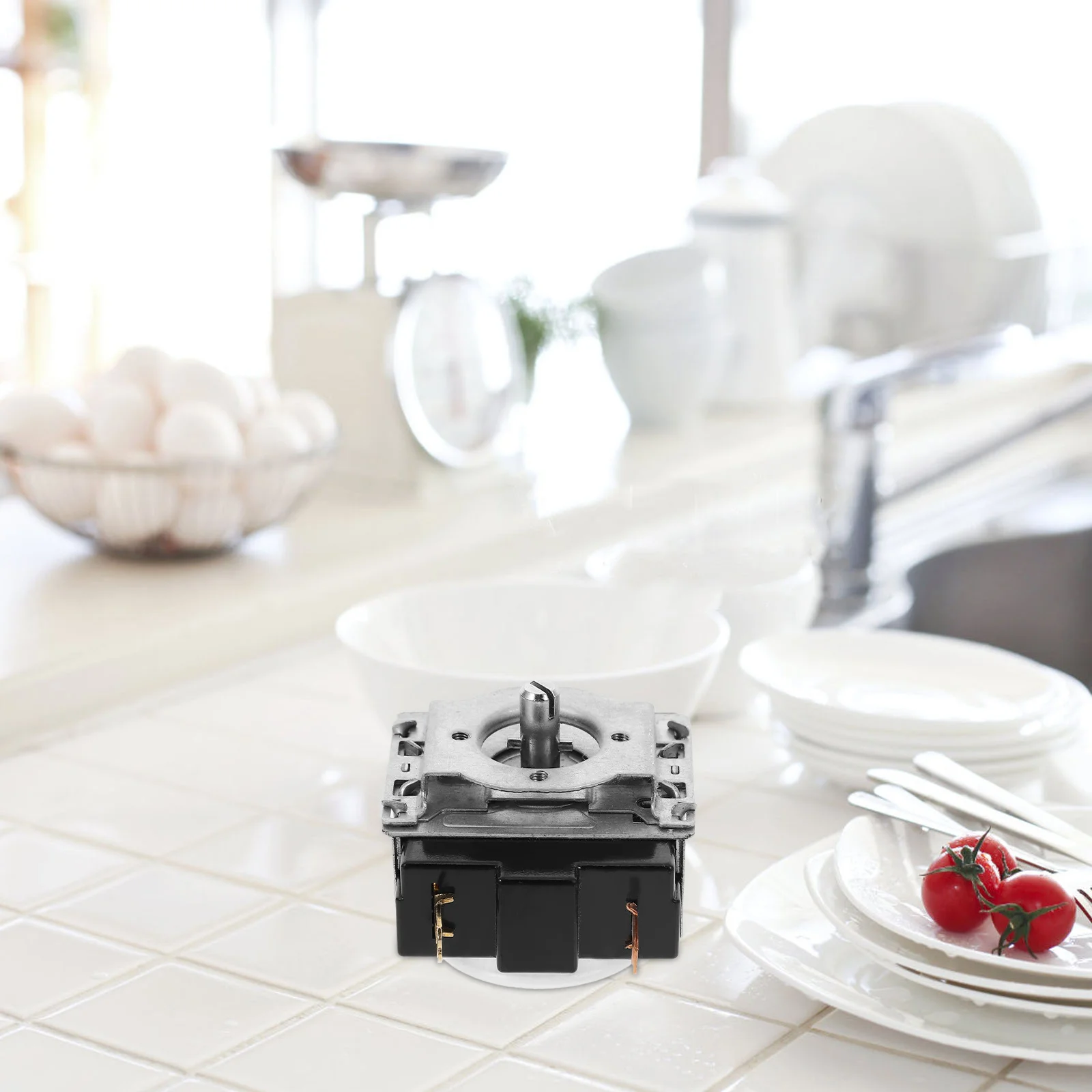 

60 Minute Mechanical Timer Switch for Electric Oven Cooker Round Shaft Kitchen Countdown Timer Cooking Baking Appliance