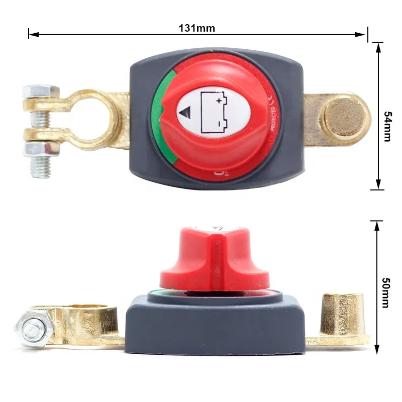 Boat 12V 300A Key Battery Selector Isolator Disconnect Rotary Switch Circuit Cutter for Camper Car Auto RV Marine