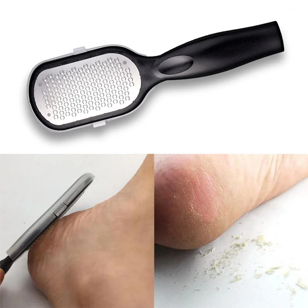 Outils de pédicure en acier inoxydable, dissolvant de peau à fréquence de fréquence pour les pieds, lame de remodelage, brosse de soin des pieds, lime à callosités, 1 pièce