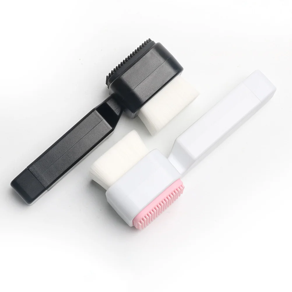 2 szt. Ręczna szczoteczka do oczyszczania twarzy, dwustronne narzędzie do głębokiego peelingu dla skóry wrażliwej, przenośna na podróże.