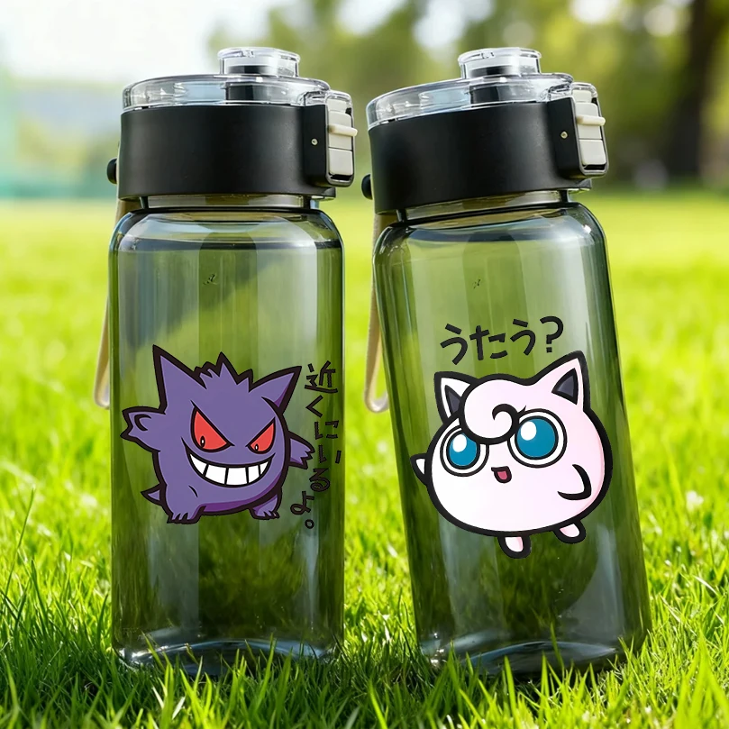النساء الرجال المحمولة زجاجة ماء كوب ماء رياضي بوكيمون كوب مفيد السفر في الهواء الطلق مكتب زجاجة ماء أساسية كوب هدية عيد الميلاد #1