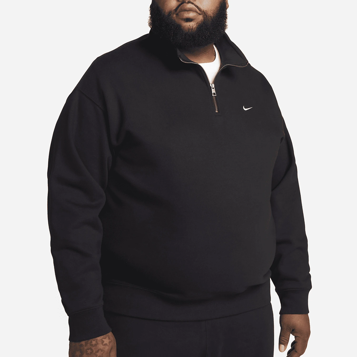 

Nike Official Authentic Solo Swoosh Men's Fleece Loose Casual Hoodie DQ5209-010