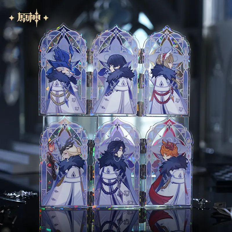 

Genuine In Stock Genshin Impact Frostbite And Sovereign Blaze Series Combinable Translucent Acrylic Standee Desktop Decor Gifts
