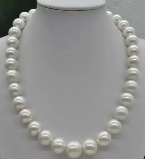 

Natural Rare white 11~13mm round Kasumi Pearl Necklace