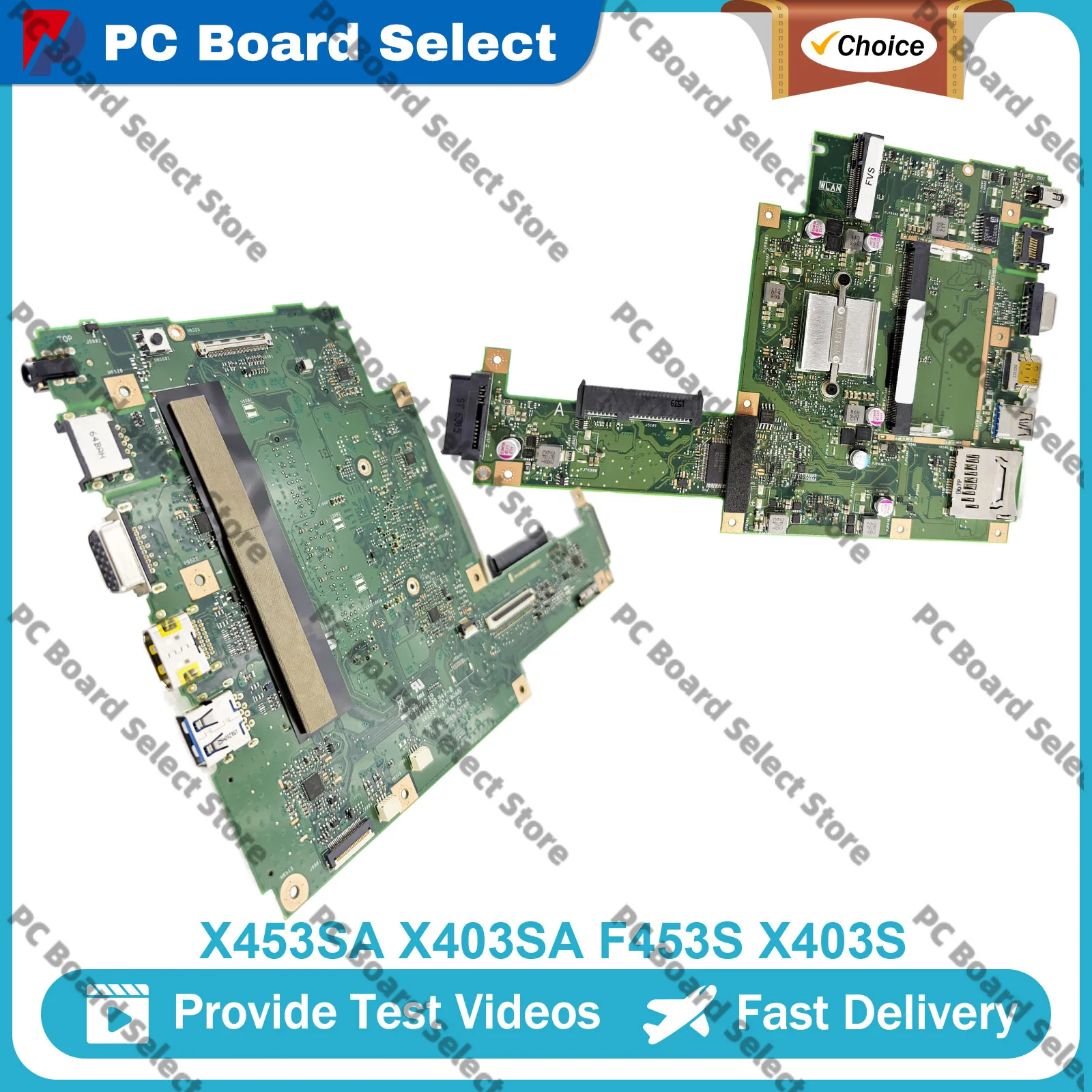 

X453SA Laptop Motherboard For ASUS VivoBook F453S X453SA A453S X453S X403SA Mainboard With Celeron CPU 100% tests OK fast ship