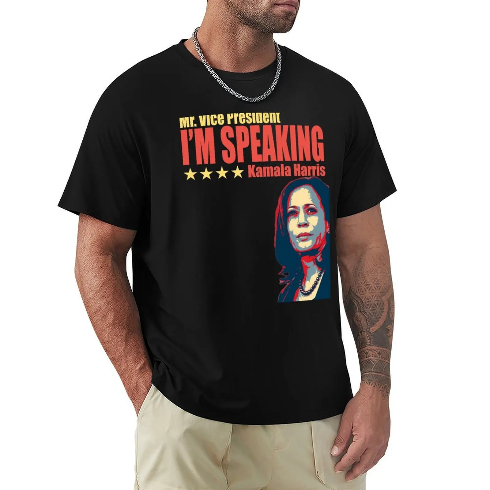 Kamala Harris - I'm Speaking - VP Debate Kamala Harris T-Shirt Worker Basic Short Sleeve Tee