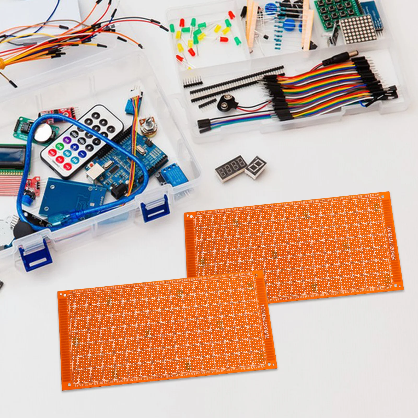 4 pezzi schede universali circuiti stampati durevoli layout del foro isolato per progetti elettronici prototipazione saldatura fai da te