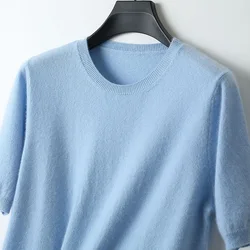 Superfine Merino Wool T shirt Men Base Layer Merino Shirt Wicking Breathable Cashmere Vest T-shirt Tops 10colors