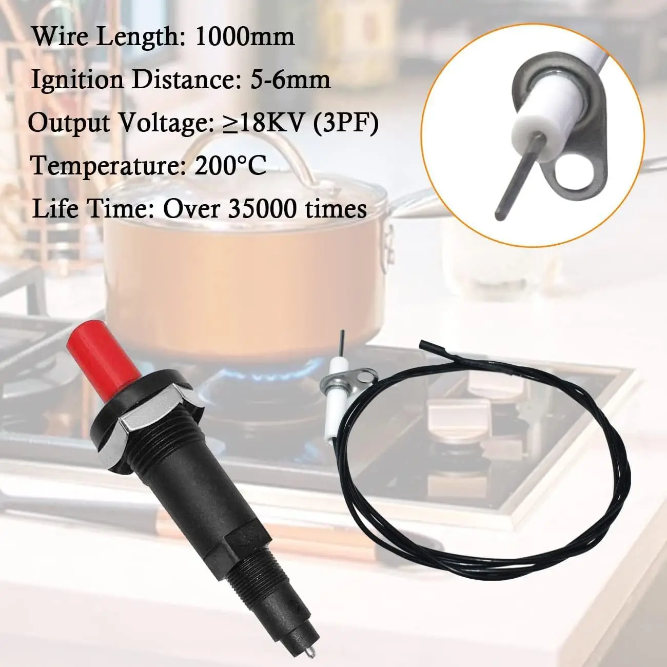

Gas Heater Oven Universal Piezoelectric Igniter Kitchen Outdoor Stove Igniter Accessories Ignition Switch