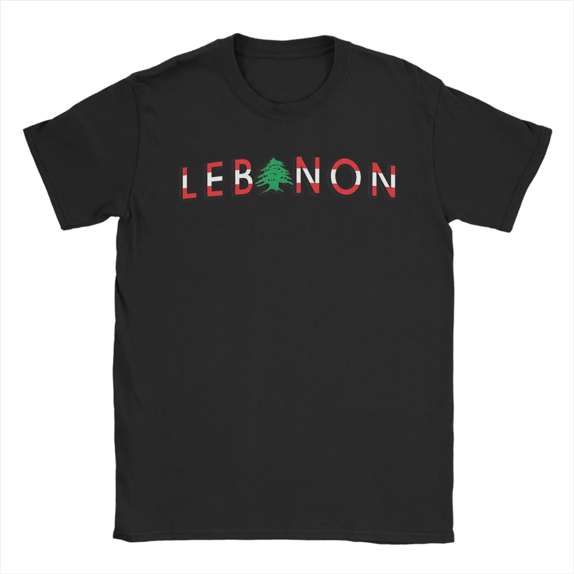 Lebanon Flag T Shirt Summer  Vintage T Shirts Cotton Harajuku Tee Shirt For Man Casual Top Tees