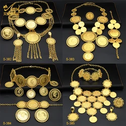 ANIID Set di gioielli con collana di monete africane per le donne Dubai nigeriano festa sposa moda collana girocollo collezione di nozze Set regalo