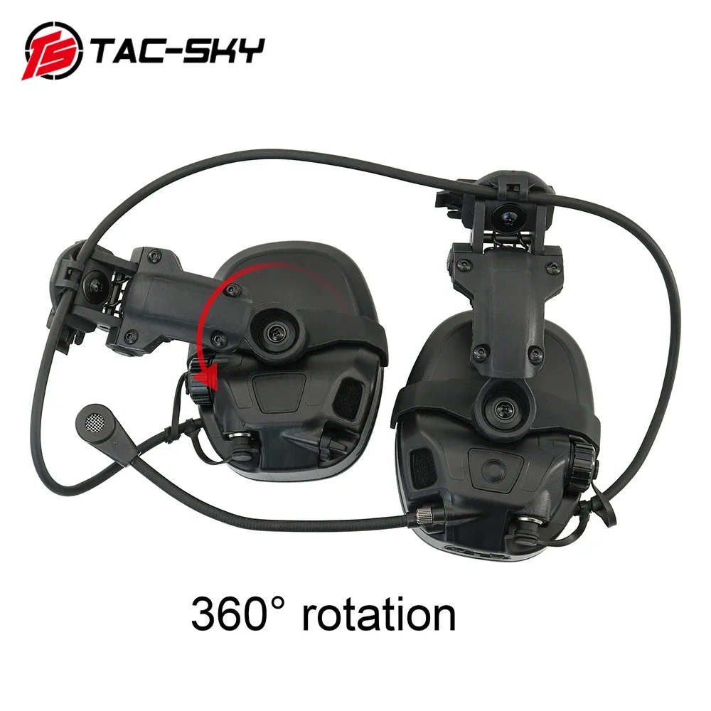 Tactical Headset Helmet ARC Rail Adapter for TAC-SKY Tactical AMP Headset Communication Noise Reduction Pickup Shooting Headset