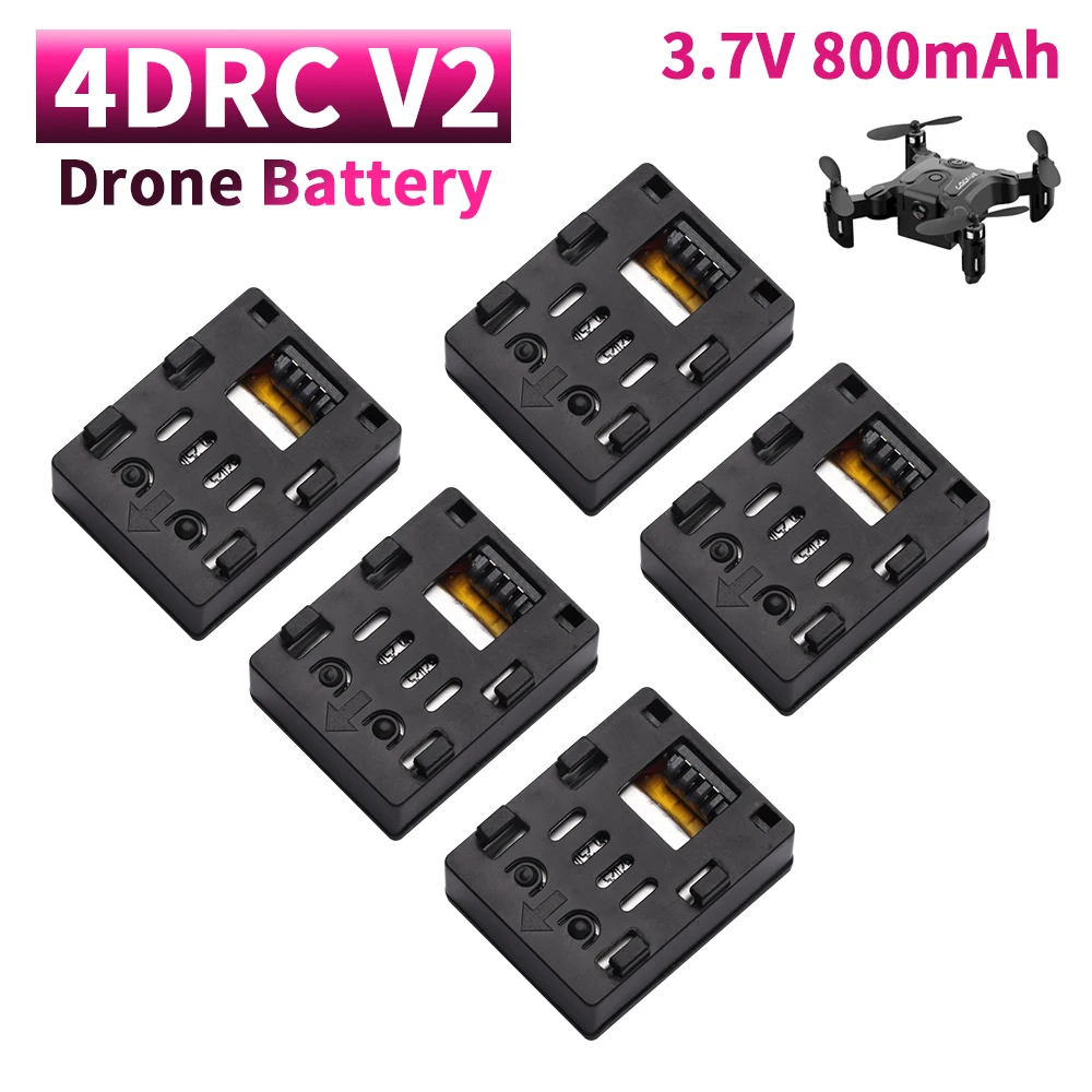 Original 3.7V 4D-V2 RC Drone Battery For 4DRC V2 Mini Four Helicopter Accessories Folding RC 3.7V 800mAh Lipo Battery