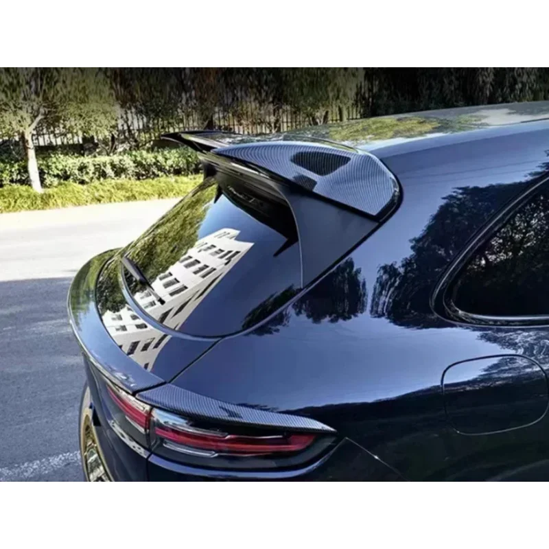 For Porsche Cayenne 9Y0 2018 2019 2020 2021 2022 2023 FRP/Real Carbon Fiber Rear Wing Trunk Lip Spoiler