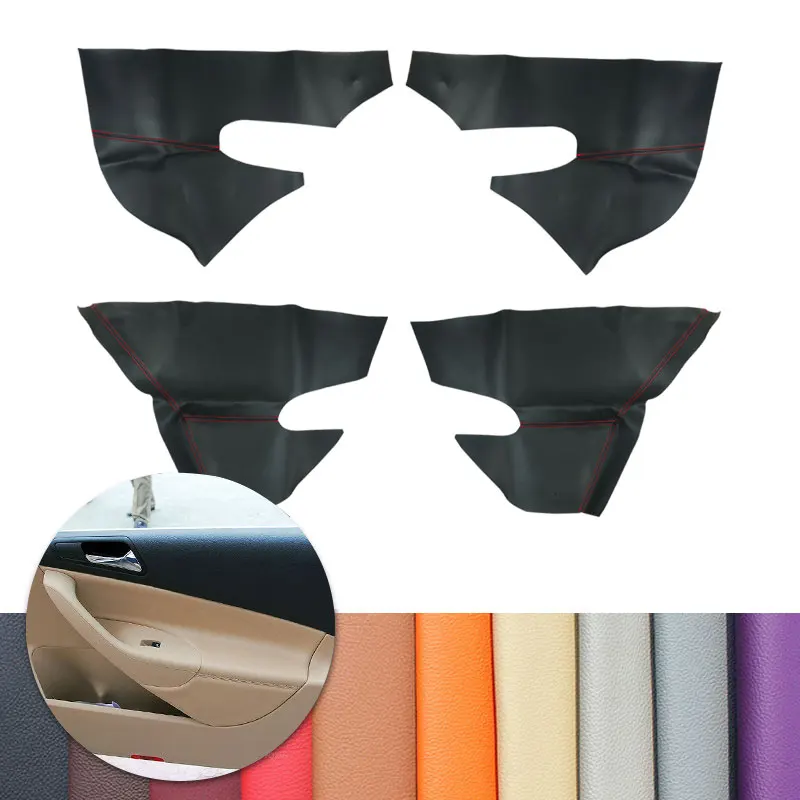 For VW Passat B6 2006 2007 2008 2009 2010 Car Interior Door Handle Panel Armrest Microfiber Leather Cover