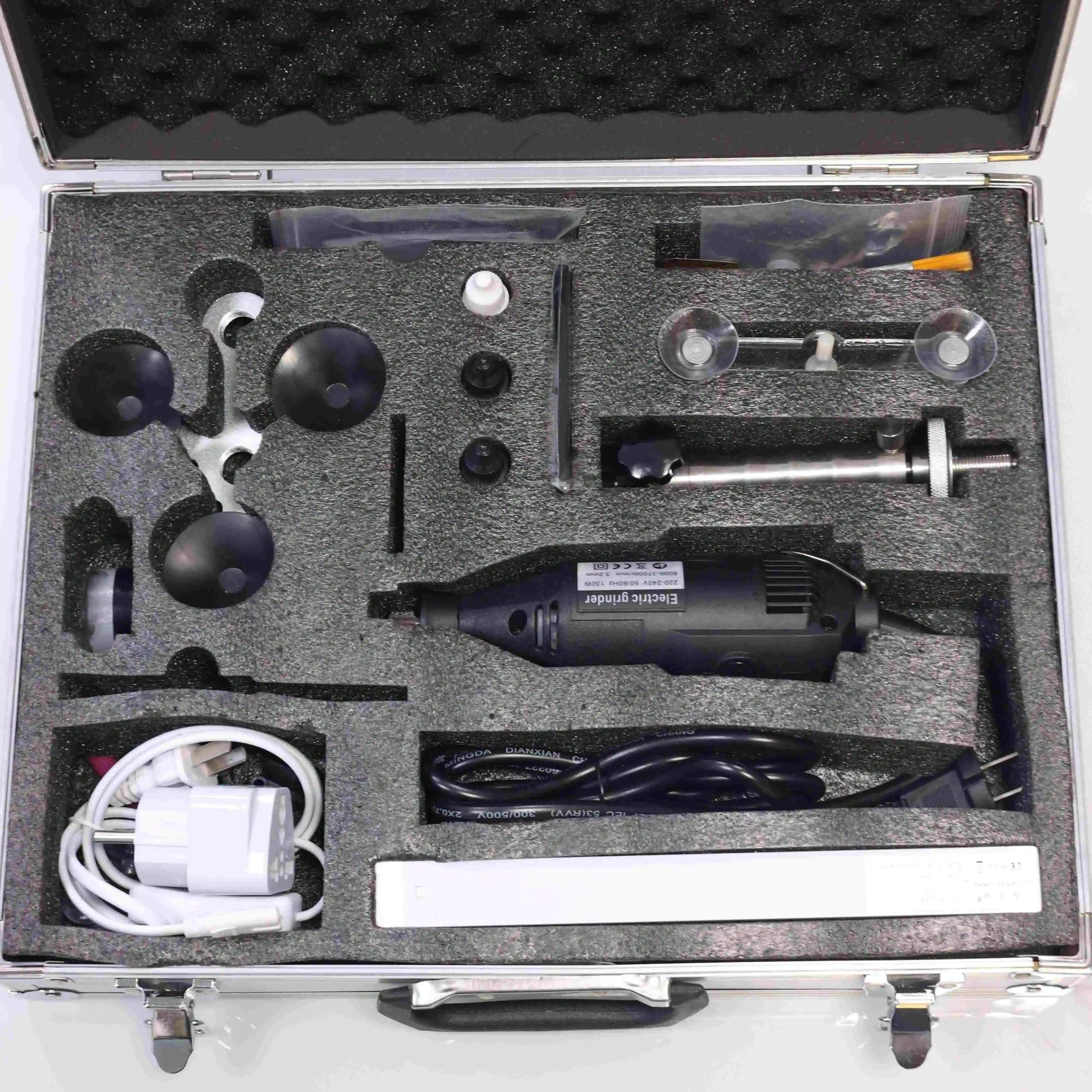 Front Windshield Repair Crack Car Front Professional Accessories Toolbox Stainless Steel Vacuum Suction Cup