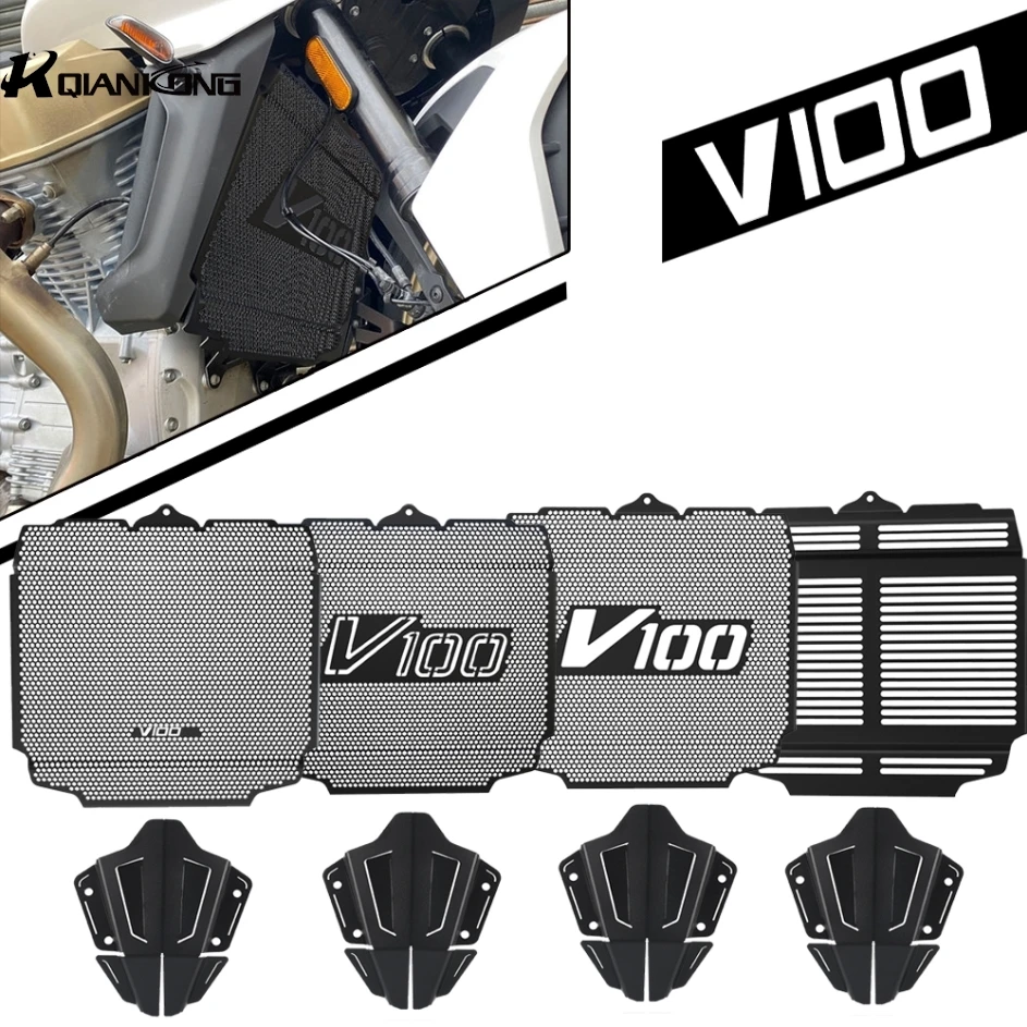 Radiator Cylinder Head Engine Guard Complete Set For Moto Guzzi V100 Mandello S 2022-2023-2024-2025 Radiator + Engine Guard Set