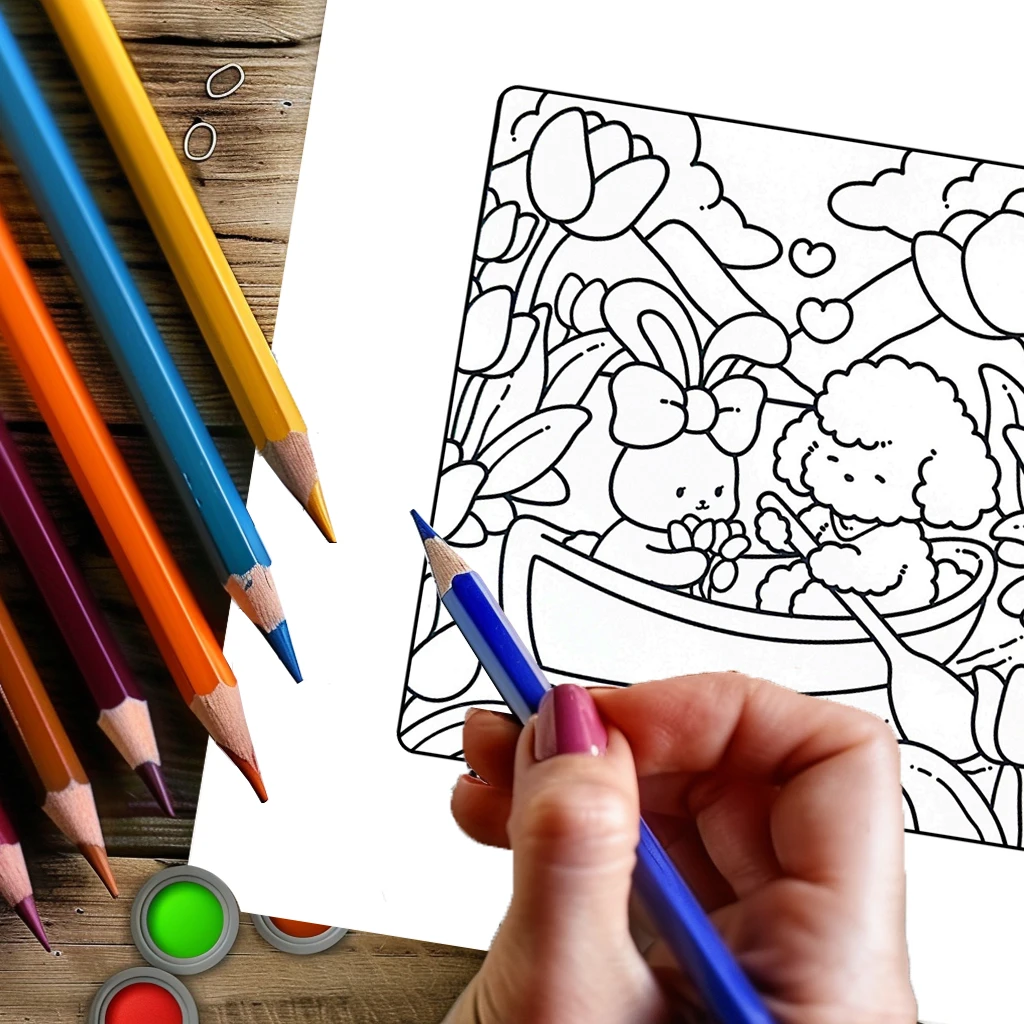 Libro para colorear Cutie Date de 28 páginas para adultos |   Libro para colorear, útiles de dibujo para Navidad, Acción de Gracias