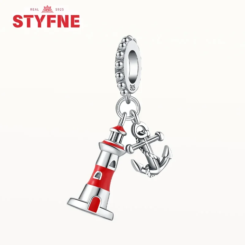 Silver-Plated Mini Eiffel Tower Charms Beads for Bracelets