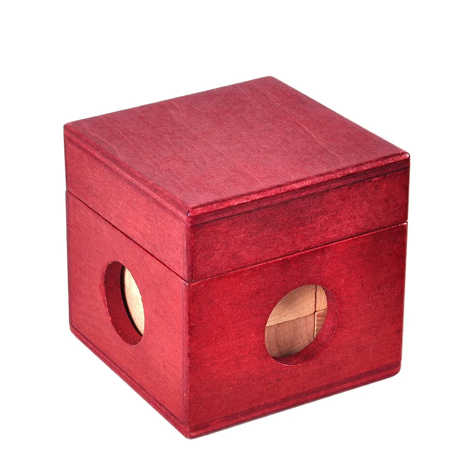 Rompecabezas de cubo Soma de madera lógica 3D con juego de rompecabezas de rompecabezas mental de caja