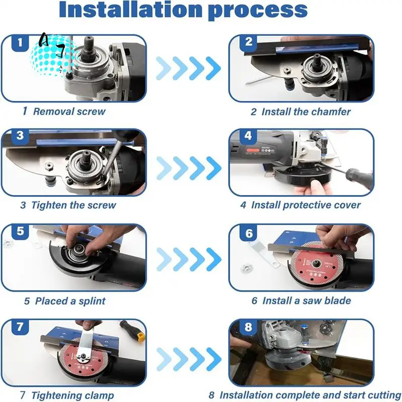 

A07F-45 Degree Tile Chamfer Tool,Heavy Duty Angle Grinder Stand 45 Degree Adjustable For Cutting Stone