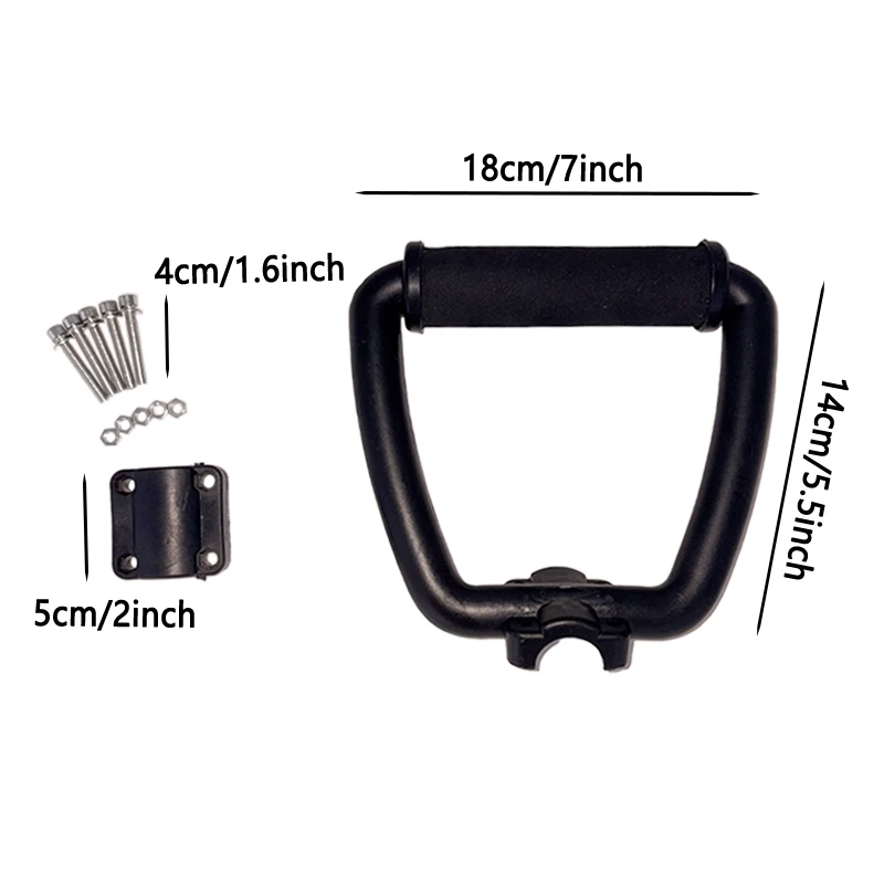 1 pçs preto cortador de grama alça frontal aparador peças cortador de grama alça universal adequado para acessórios de corte de grama