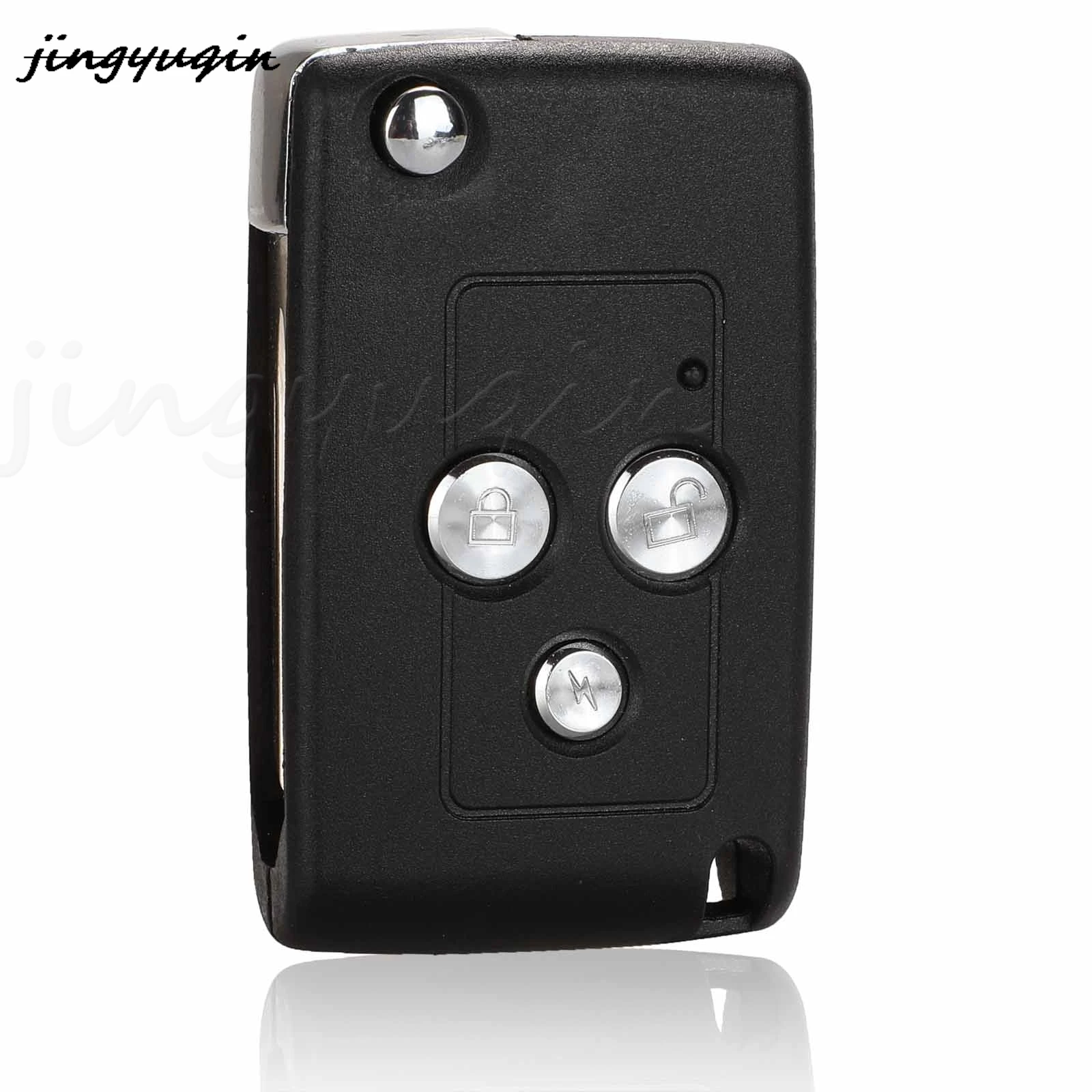 jingyuqin 3 BTN Replacement Modified Flip Folding Remote Car Key Shell Case For Lada Priora Niva Vaz Granta Samara Xray Sedan