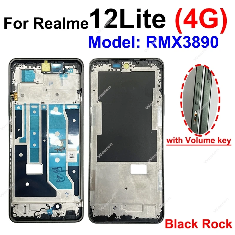 

Средний корпус для Realme 12 Lite 12 Lite Plus 13 4G 5G Передняя ЖК-рамка Средняя рамка корпуса Крышка рамки Запасные части